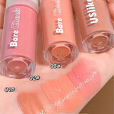 Matte Milk Tea Warm Color Blush Eyeshadow Waterproof Long-lasting Make-Up Liquid Eye Face Pink Blusher Cream Cosmetics Tools