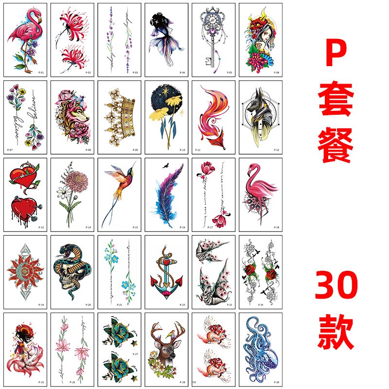 Temporary Tattoo Sticker set English words devil freedom Tatoo Flash Tatto Fake Waterproof stickers for Men Women girls 56 Pcs