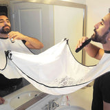 120*78CM  Beard and Mustache shaving apron Cape Bib for Shave with Suction Cups Attach to Mirror Hairdressing Removal Tools