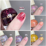 10Ml Silver Foil Sequins Nail Polish Free Baking Lasting Quick-Drying Non-Tearable Flash Nail Varnishes Manicure Art Accessories