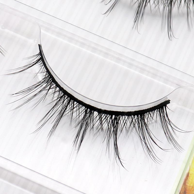 9/6/3 Pairs Little Devil Supernatural False Lash Comfortable Cross Eyelashes For Individual Lashes Extension Supplies Wholesale