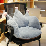 Crown Plush Office Chair Cushion soft Comfortable Non-slip chair cushion Lumbar Support Seat Cushion chair pillow gift present