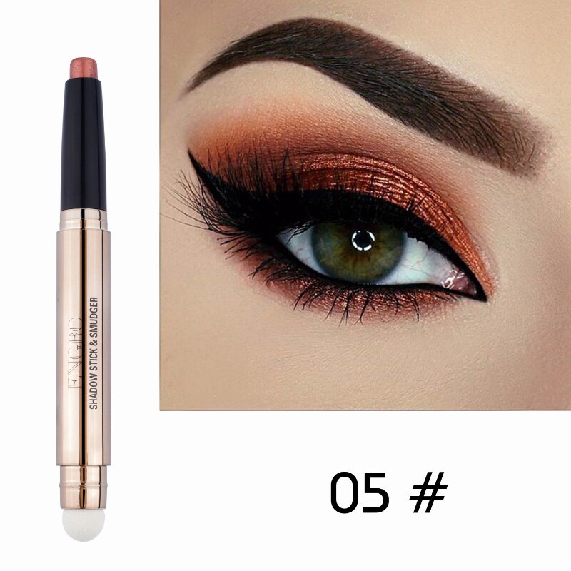 New Double Head Single Color Eyeshadow Pencil Lying Silkworm Shadow Stick Highlights Cosmetic Makeup Lasting Beauty Smoky