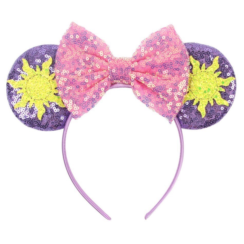 Kids Headband Girl Bridesmaid Clover Headwear Baby Mouse Ear Hair Accessories Children Christmas Jasmine Rapunzel Elsa Hair Band