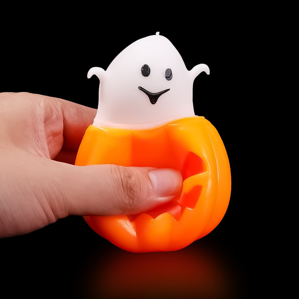 Halloween Pumpkin Ghost Decompression Toy Thermoplastic Rubber Squeeze Ball Kids Toys Halloween Party Decor DIY Home Supplies