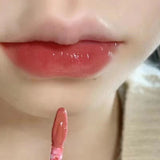 Mirror Lip Gloss High Gloss Moisturizing Sexy Red Lip Tint Lipstick Makeup Longlasting Non-stick Cup Water Lip Glaze Beauty